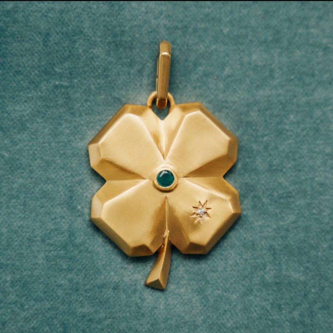 DIJE LUCKY CLOVER LARGEC CLARA FORNO
