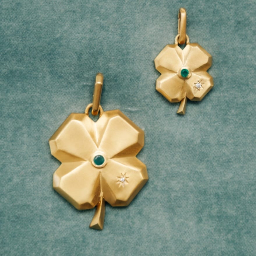 DIJE LUCKY CLOVER LARGEC CLARA FORNO - Imagen 3
