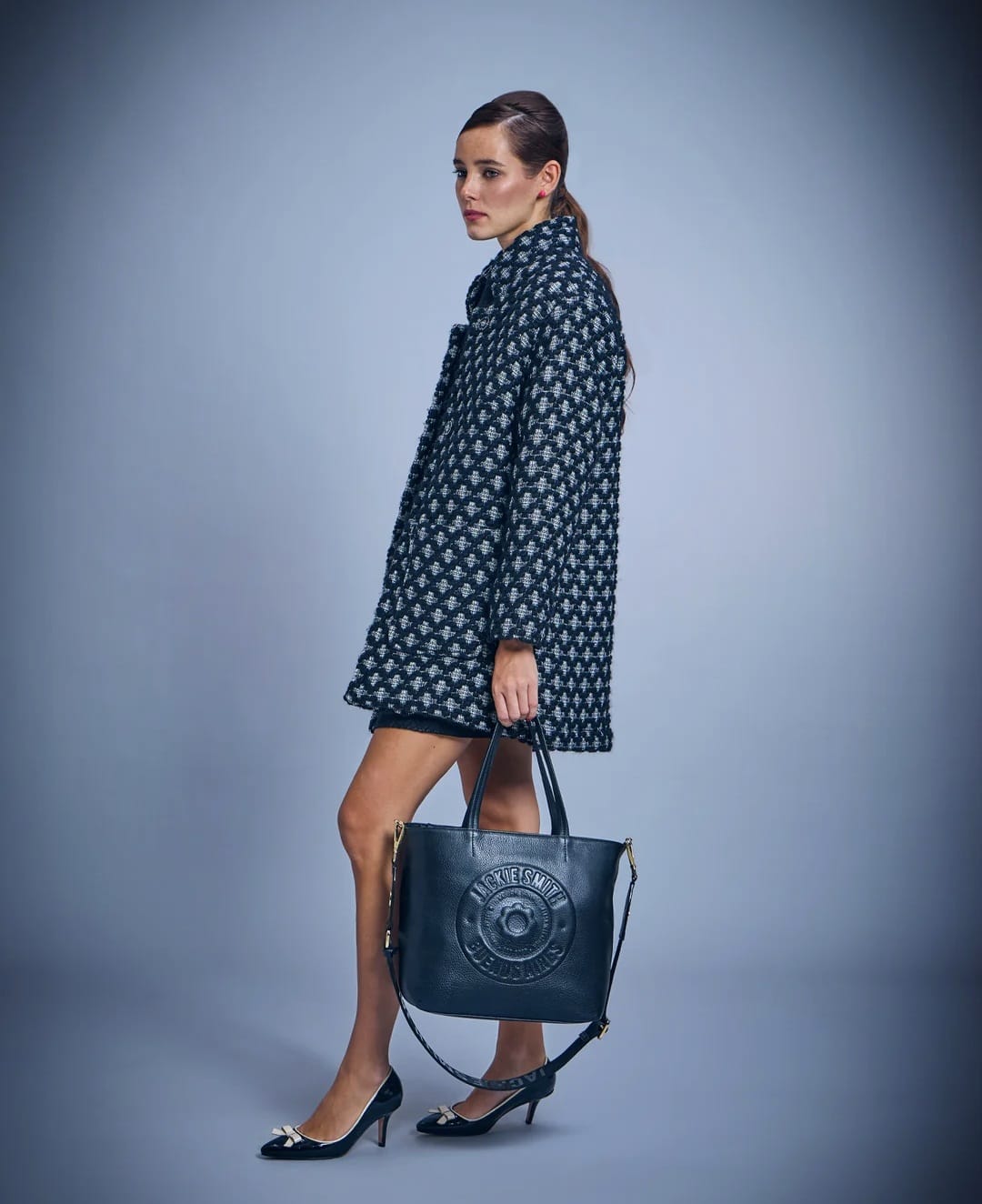 CARTERA FLORA NEGRA JACKIE SMITH - Imagen 3