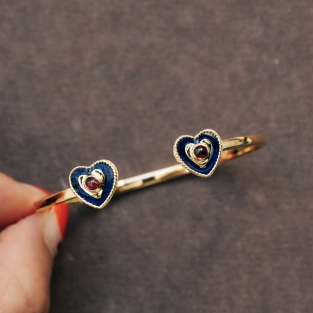 BRAZALETE VINDI HEART BLUE CLARA FORNO