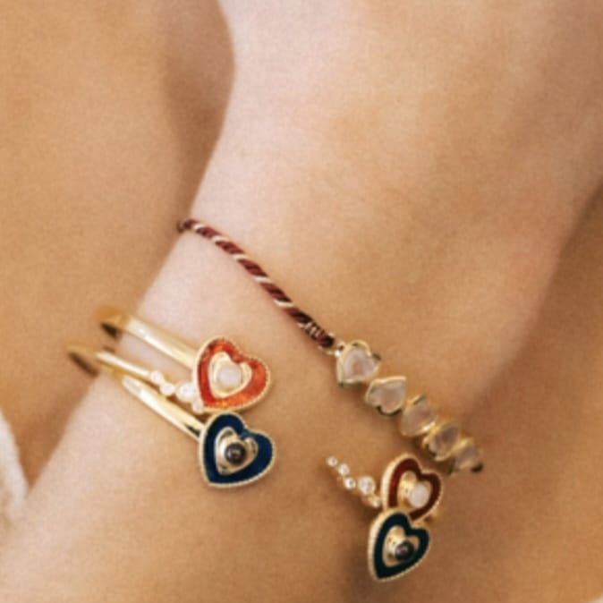 BRAZALETE VINDI HEART BLUE CLARA FORNO - Imagen 2