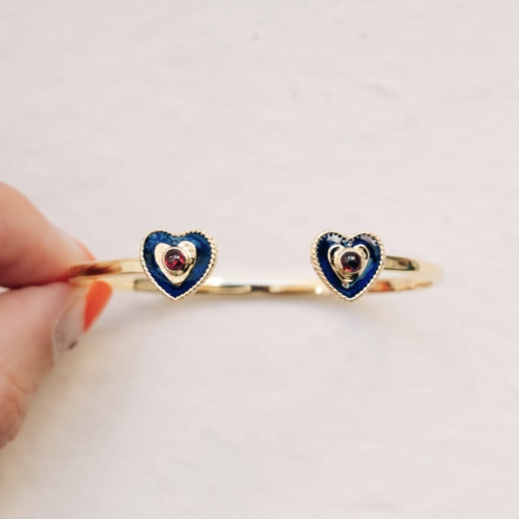 BRAZALETE VINDI HEART BLUE CLARA FORNO - Imagen 4