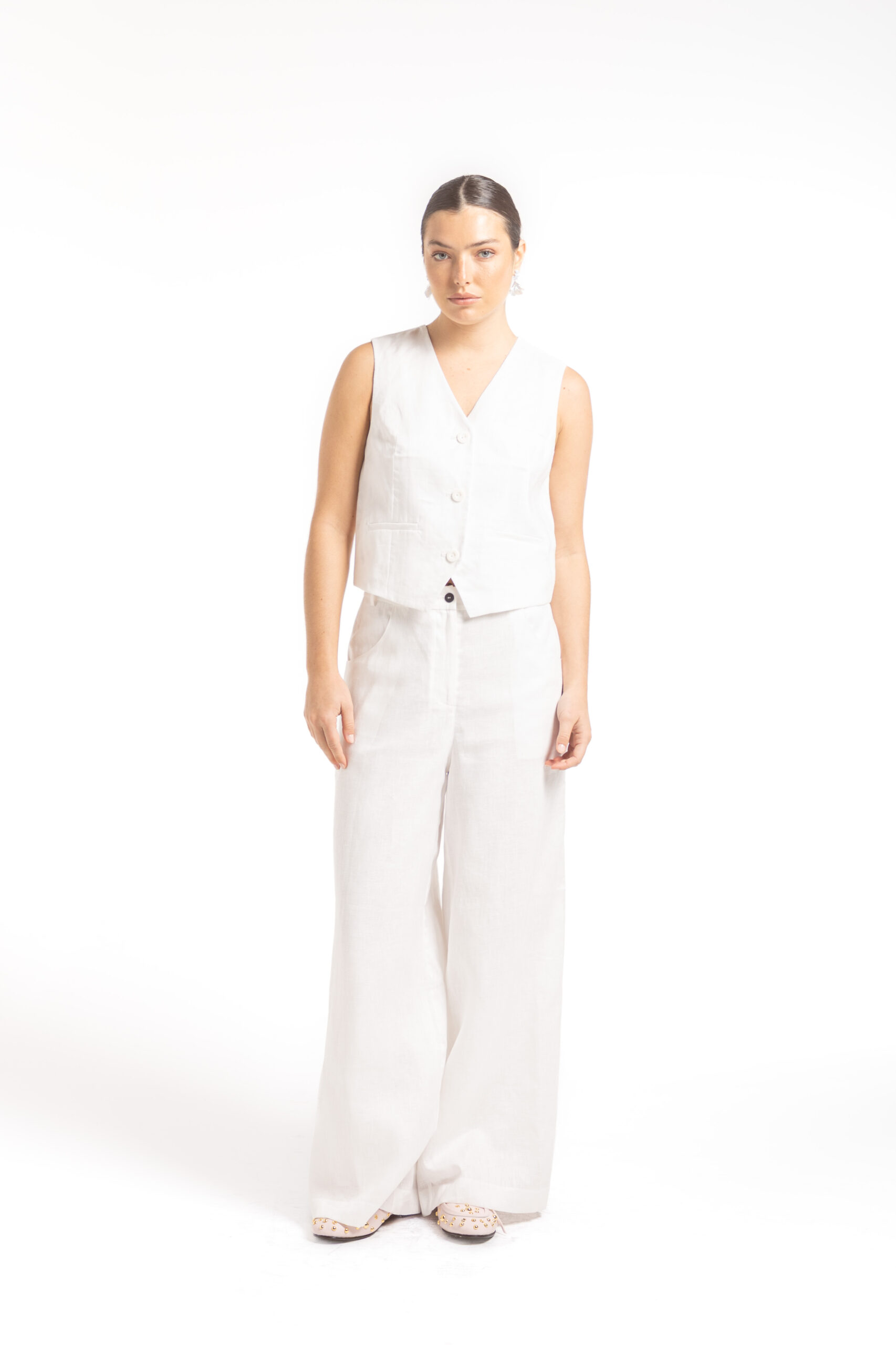 PANTALON BENJAMIN 100 % LINO LAMODE