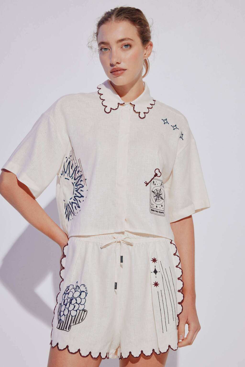 CAMISA NORTH 100 % LINO JUSTA PETRA