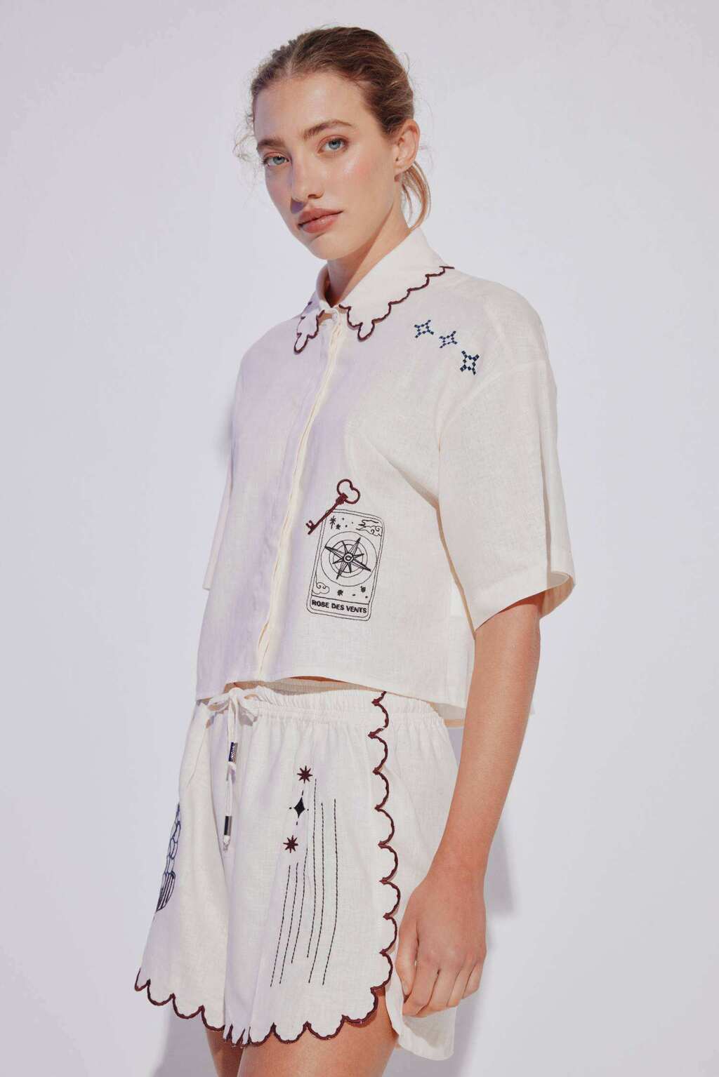 CAMISA NORTH 100 % LINO JUSTA PETRA - Imagen 5