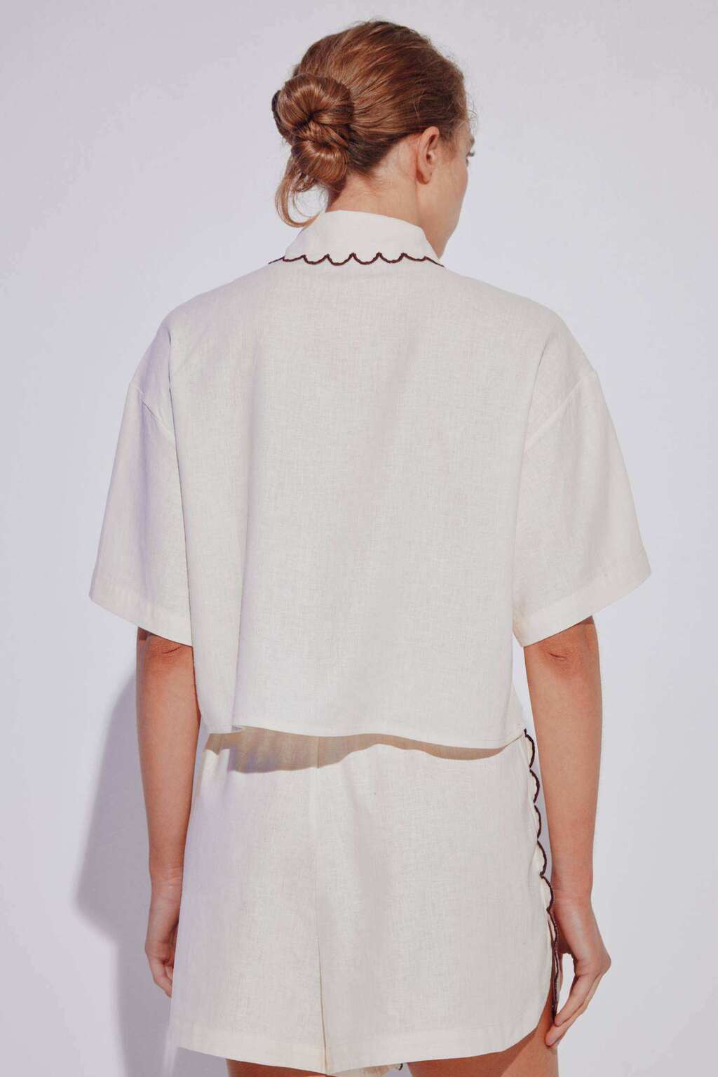 CAMISA NORTH 100 % LINO JUSTA PETRA - Imagen 7