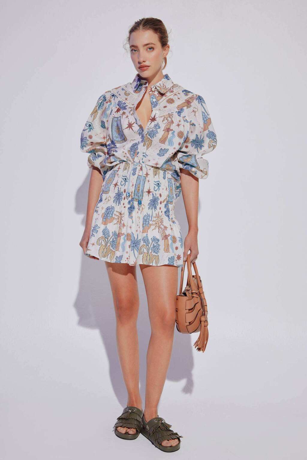 FALDA TAROT 100 % LINO JUSTA PETRA - Imagen 2