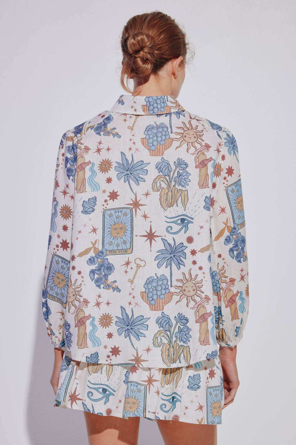 CAMISA TAROT 100 % LINO JUSTA PETRA - Imagen 6