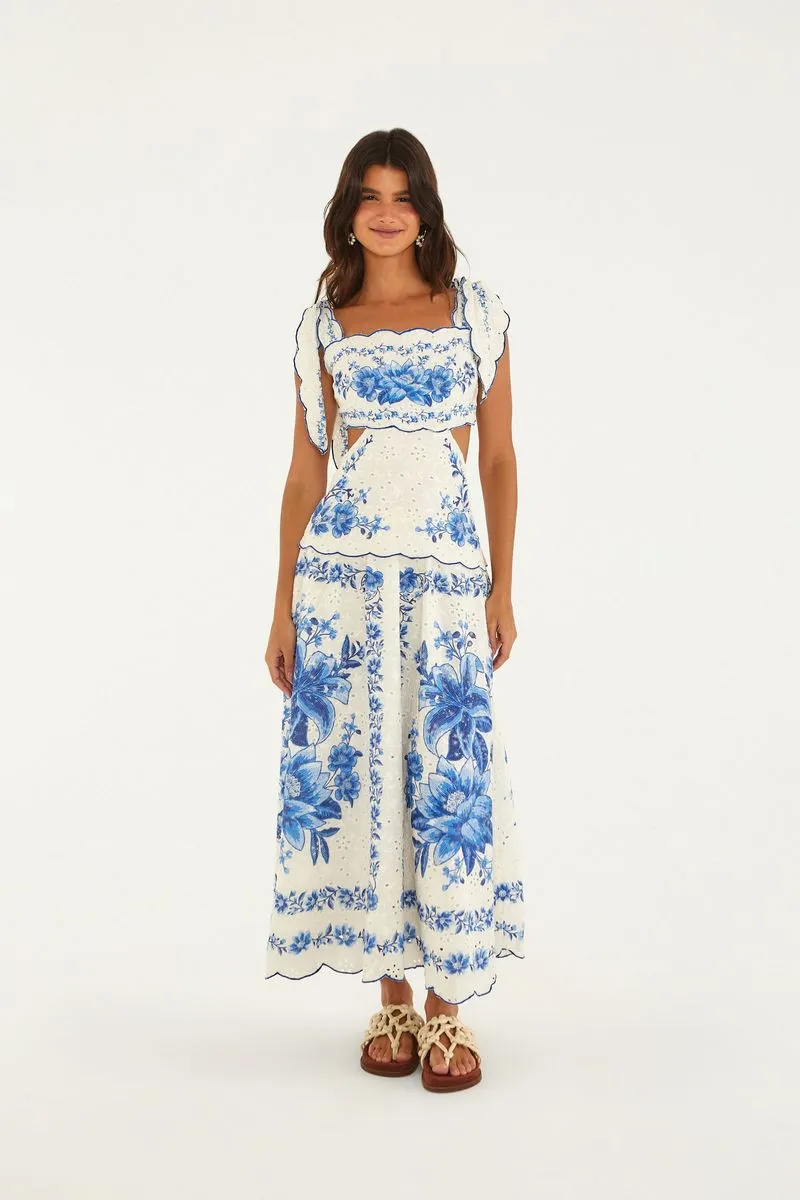 VESTIDO BORDADO FRUTA DE VERAO FARM RIO