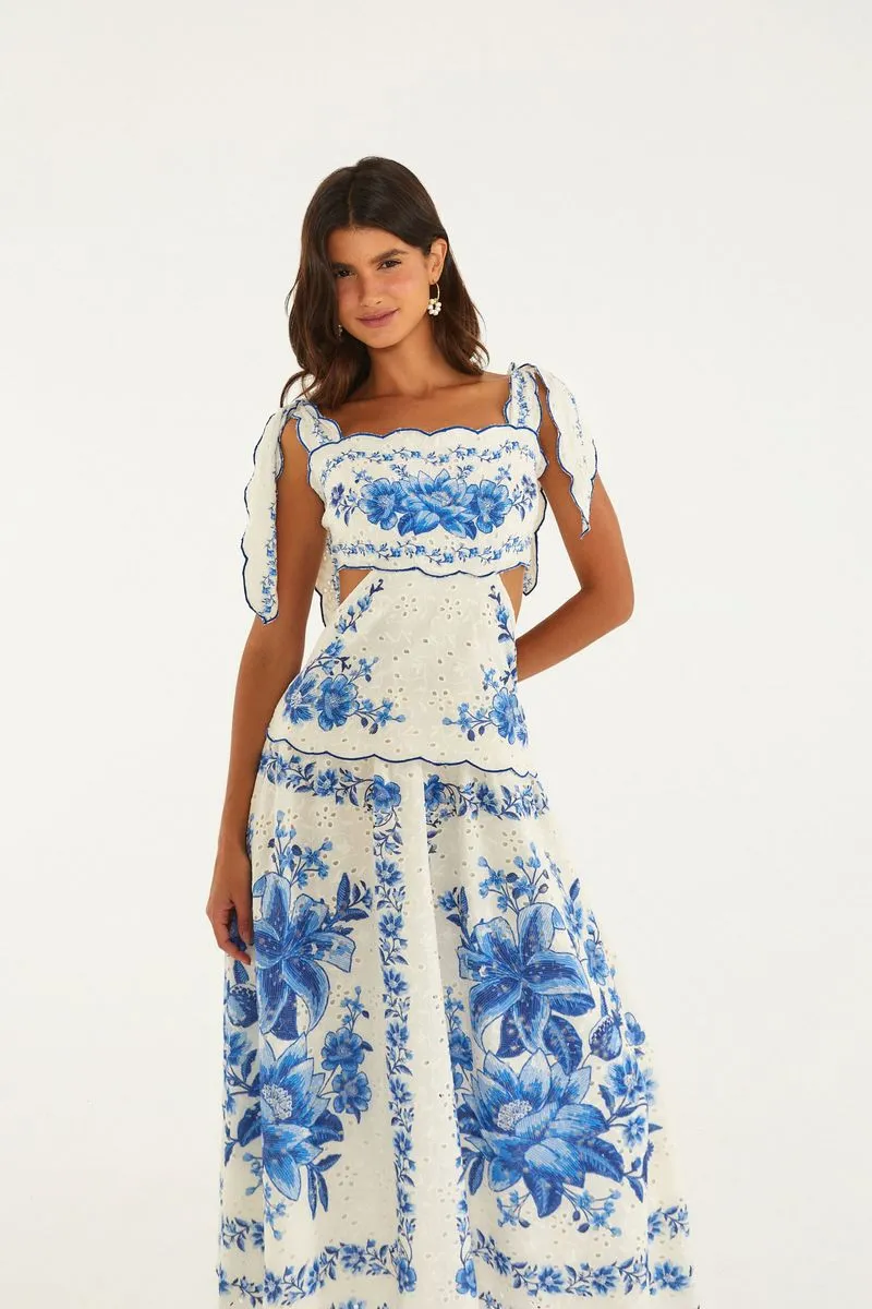 VESTIDO BORDADO FRUTA DE VERAO FARM RIO - Imagen 3